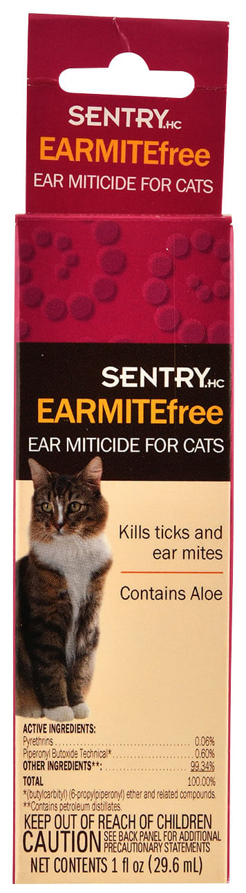 Sentry ear 2025 mite treatment