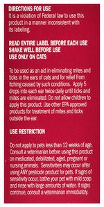 Sentry earmite free ear miticide best sale for cats