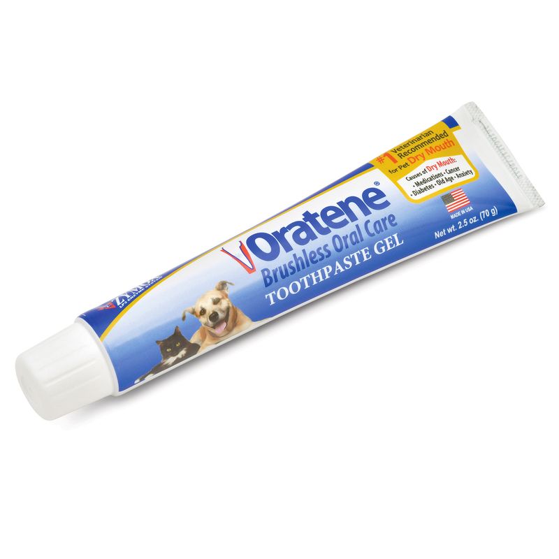 Oratene Brushless Toothpaste Gel for Dogs and Cats by Zymox Jeffers