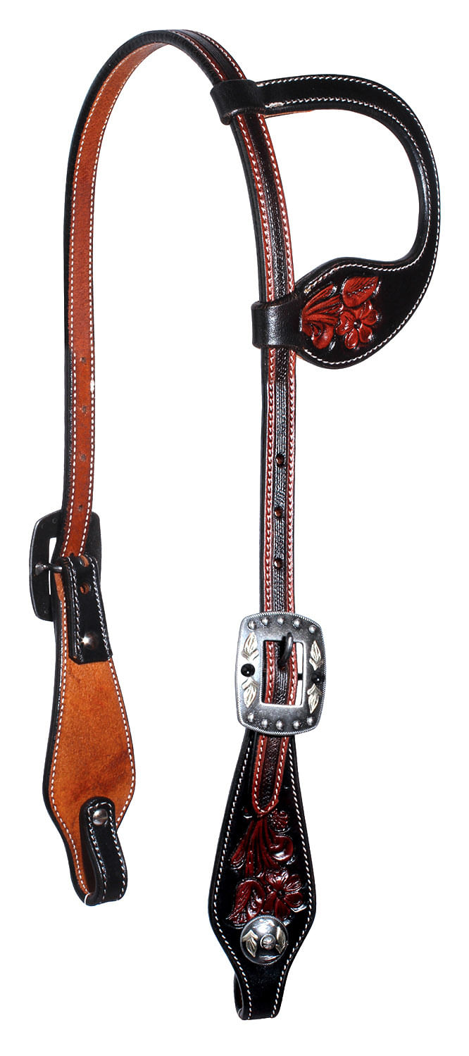 Professional's Choice Floral One-Ear Headstall - Jeffers