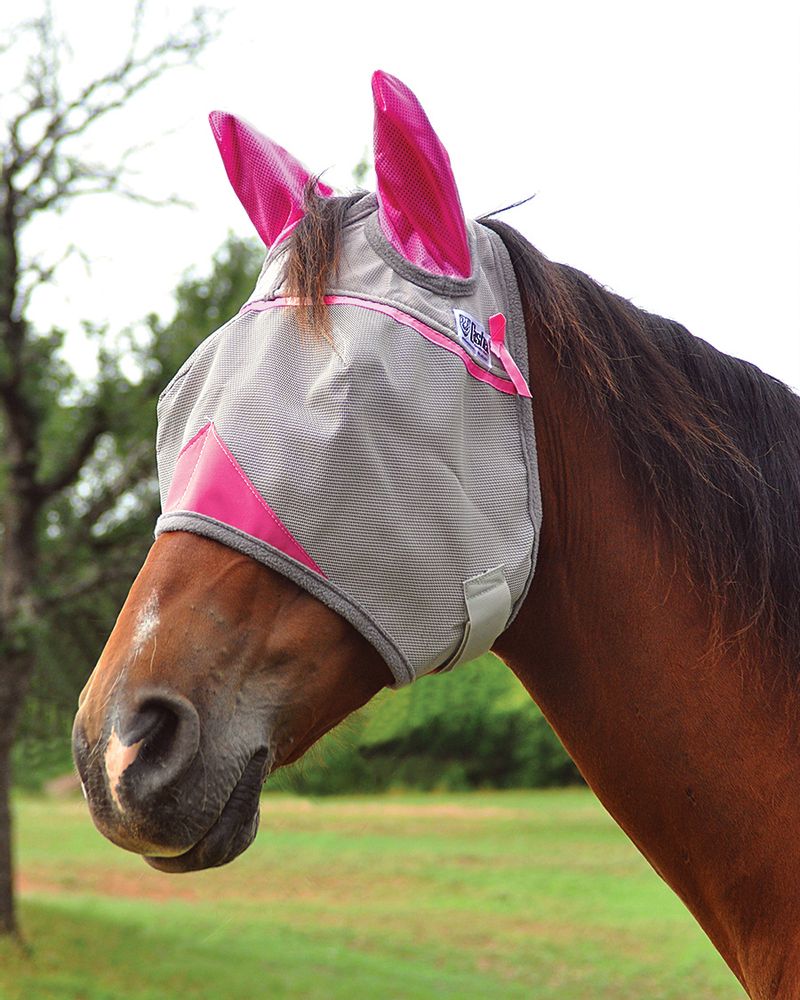 Cashel-Crusader-Breast-Cancer-Research--Pink--Fly-Mask-with-Ears