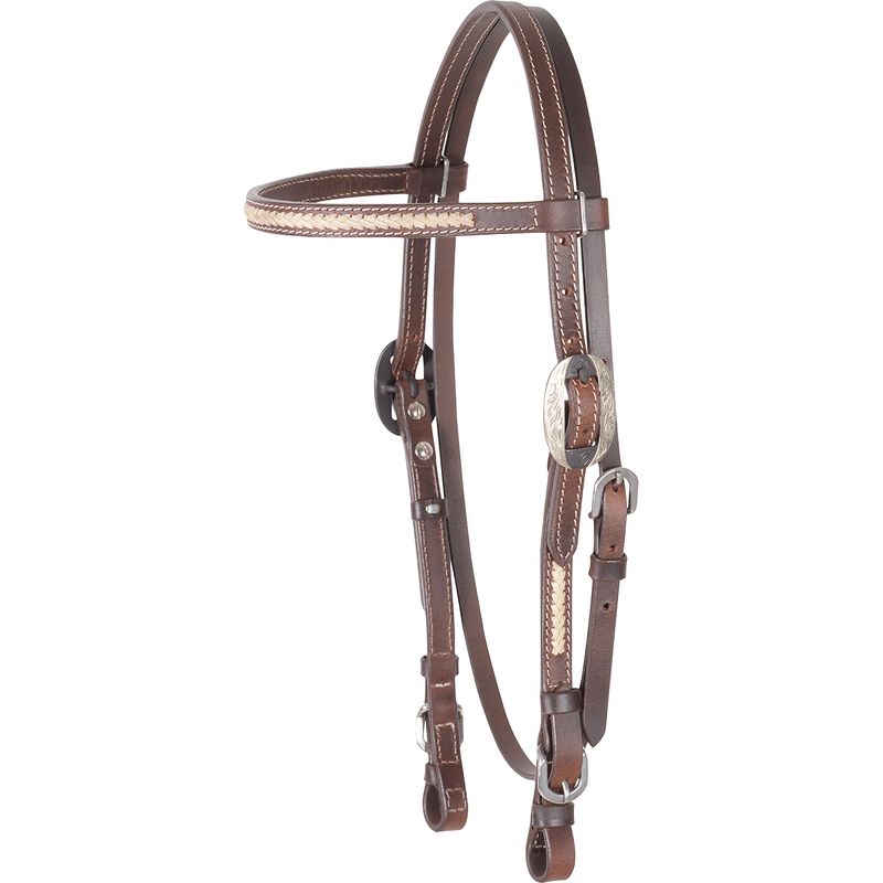 Cashel-Rawhide-Lace-Browband-Headstall
