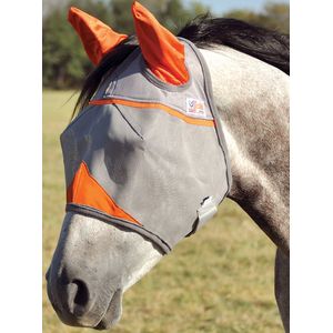 Cashel Crusader Fly Mask with Ears, Orange