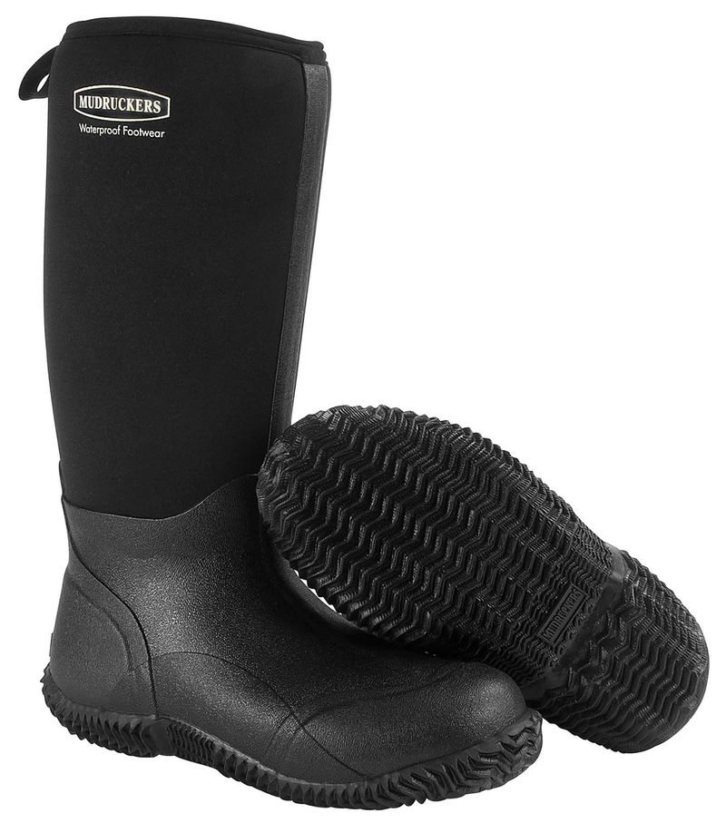 Tall black waterproof on sale boots