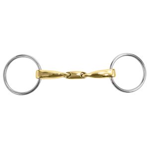 M Toulouse Curved Mouth 16mm Loose Ring Snaffle w/Lozenge