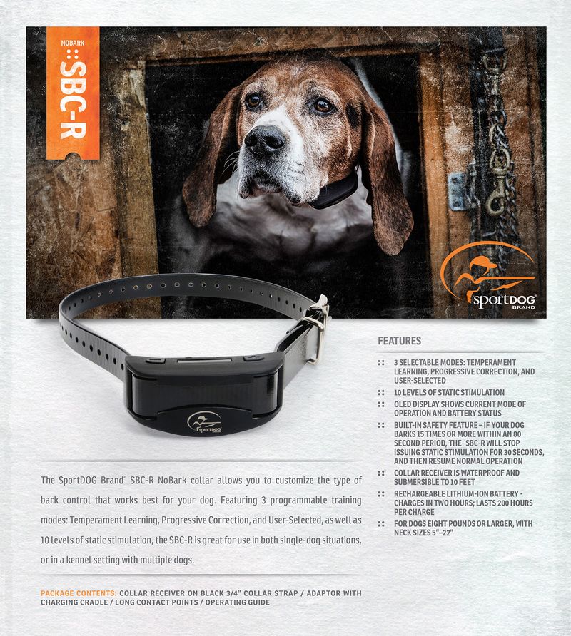 SportDOG Brand® Rechargeable No Bark 10 levels