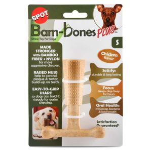 Bam-Bones Plus T-Bone, Chicken Flavor Chew Toy