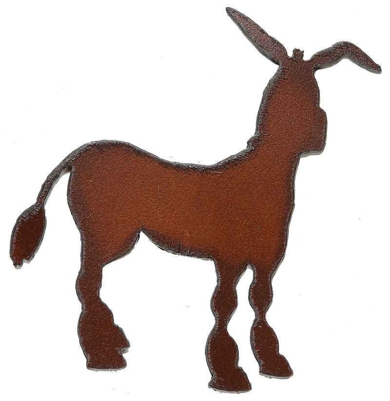 Donkey-Rustic-Metal-Ornament