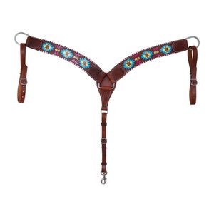 Rafter T Painted Aztec Contoured Breast Collar