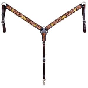 Rafter T Painted Sunflower Breast Collar