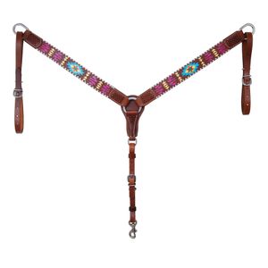 Rafter T Painted Aztec Breast Collar