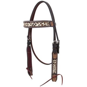 Rafter T Leopard Browband Headstall