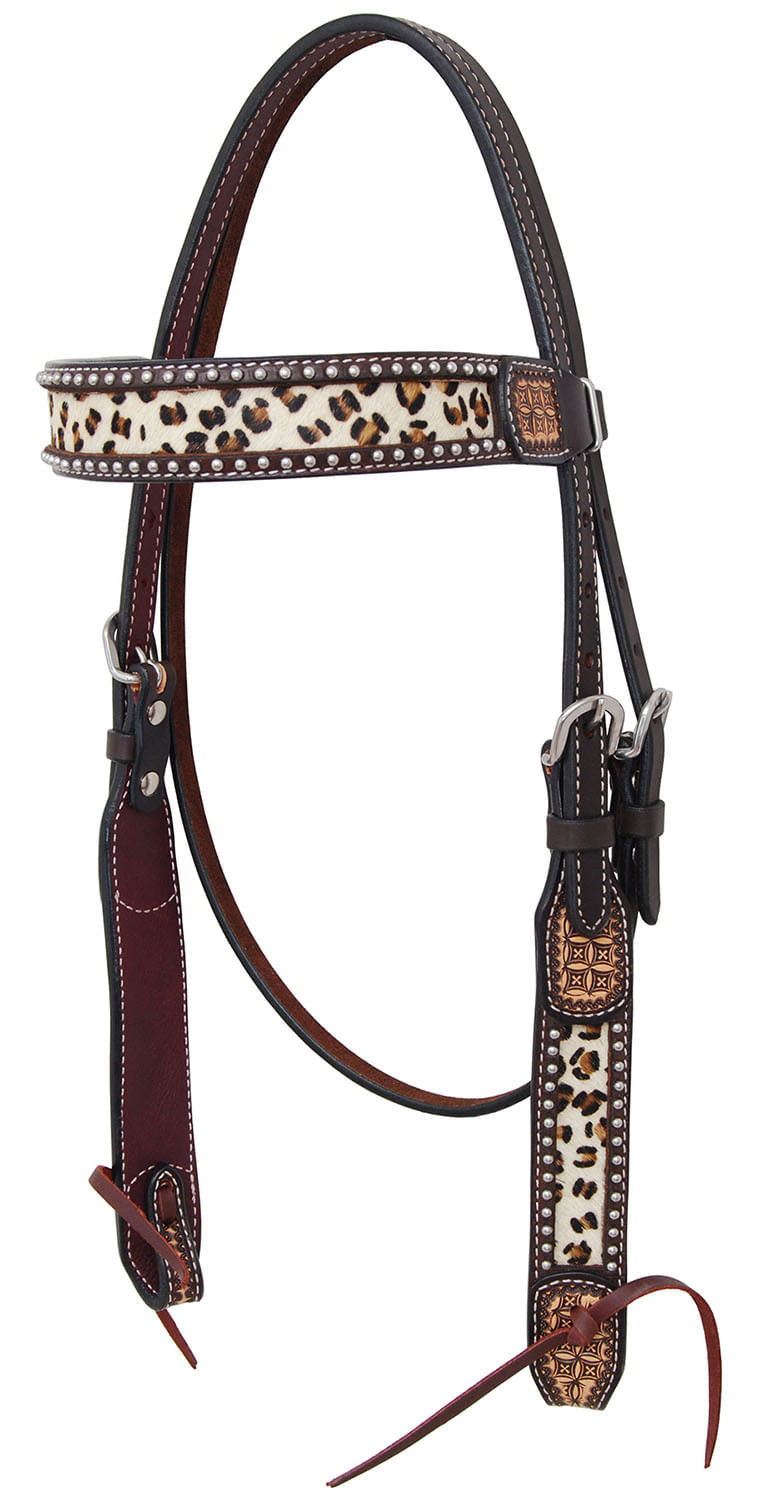Rafter-T-Leopard-Browband-Headstall