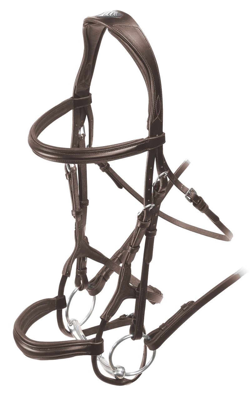 Velociti-Rolled-Padded-Cavesson-Bridle