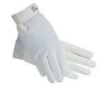 SSG Velcro Wrist Gripper Glove by Fargo Trading, White, Size 5/6