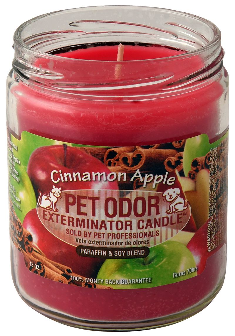 Pet Odor Exterminator Candle Cinnamon Apple Jeffers   555115 800 Auto