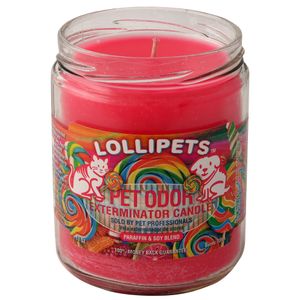 Pet Odor Exterminator Candle, Lollipets, 13 oz