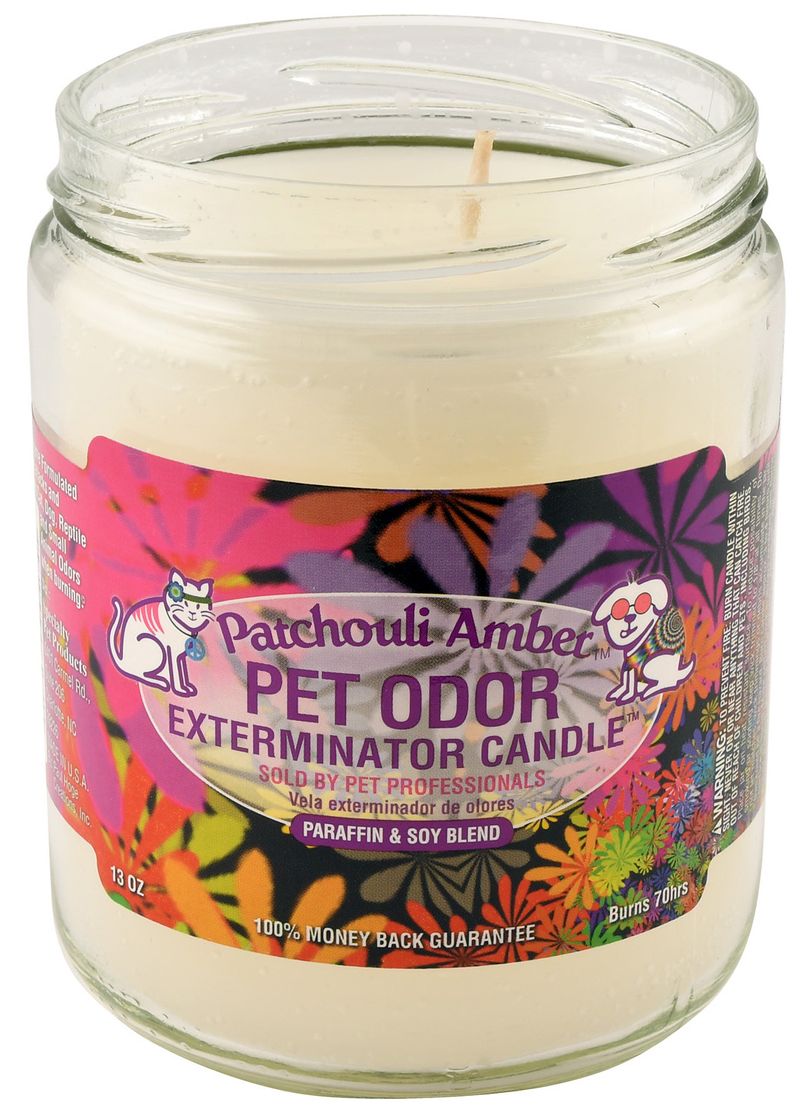 Pet Odor Exterminator Candle Patchouli Amber Jeffers   555187 800 Auto