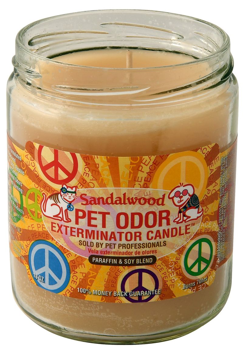 Sandalwood Pet Odor Exterminator Candle Jeffers