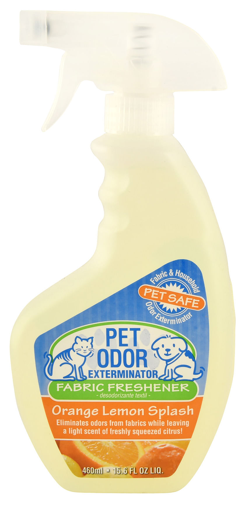 Pet Odor Exterminator Fabric Freshener Spray, Orange Lemon Splash Jeffers