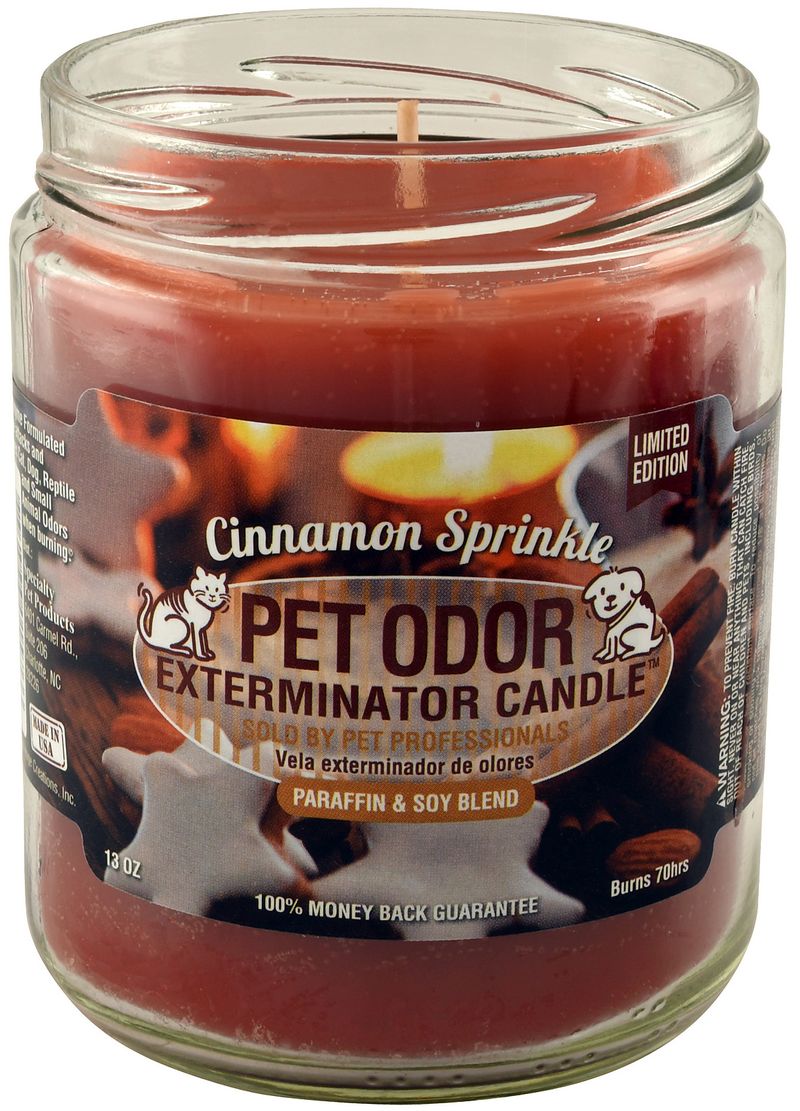 Pet Odor Exterminator Candle, Cinnamon Sprinkle Jeffers