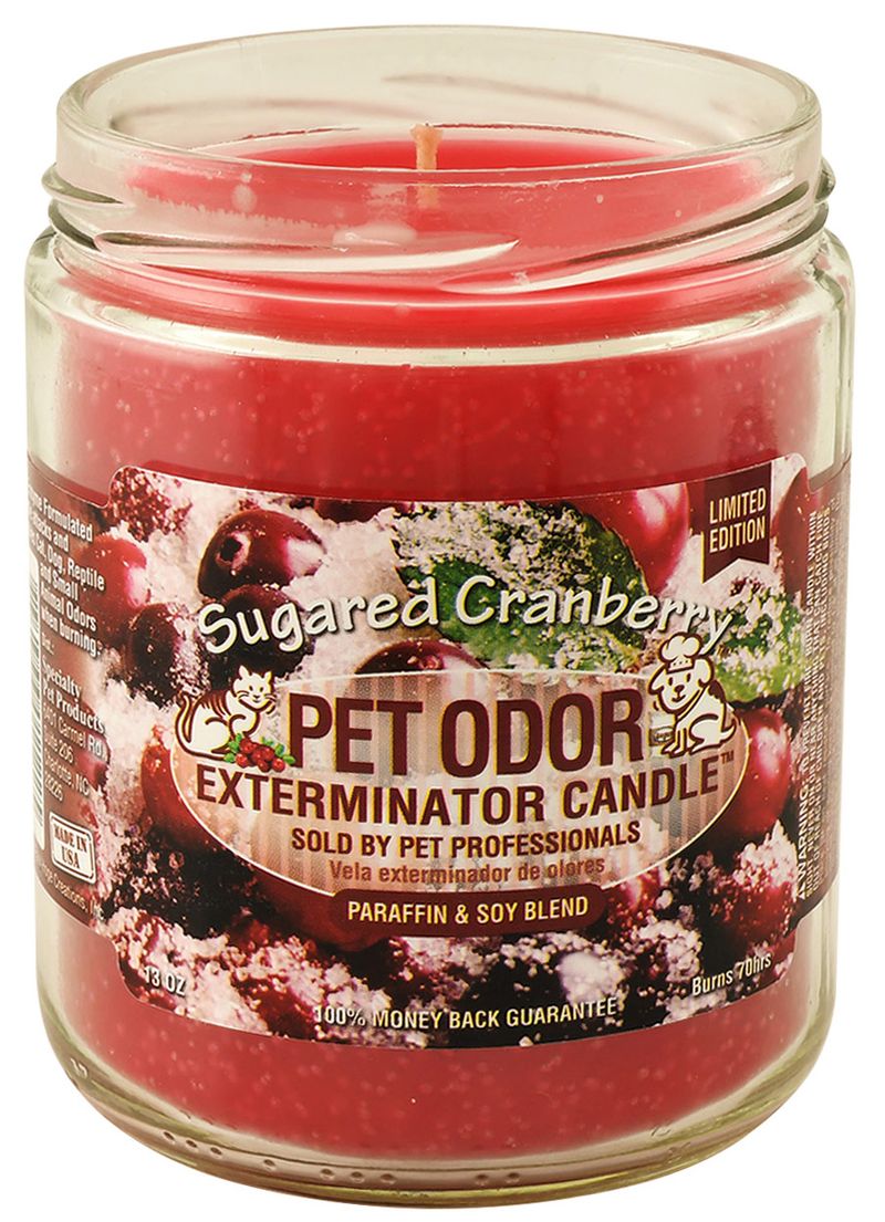 Pet Odor Exterminator Candle Sugared Cranberry Jeffers   555411 800 Auto