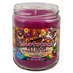 Pet Odor Exterminator Candle, Woofstock, 13 oz