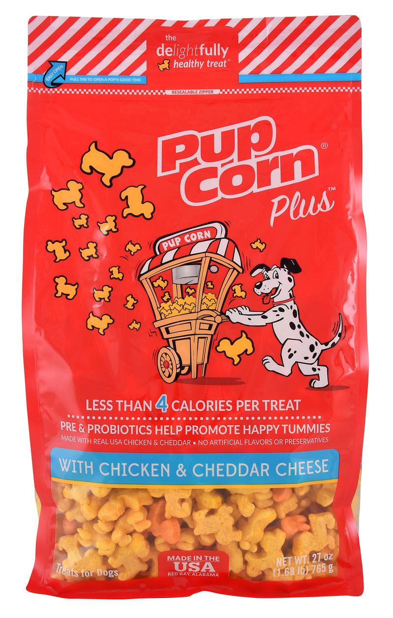 PupCorn Plus with Chicken and Cheddar Cheese Jeffers