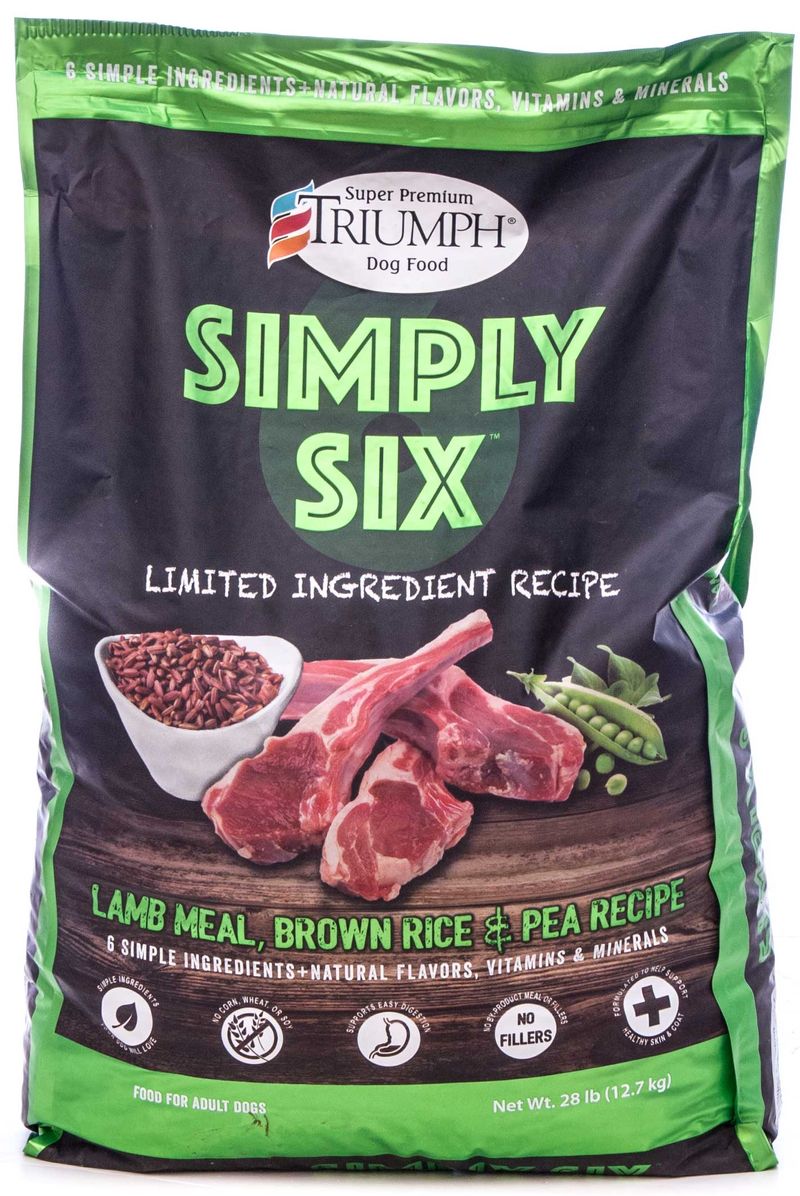 Triumph simply shop six dog food