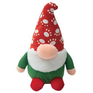 SnugArooz Sherlock the Gnome Christmas Squeaker Dog Toy