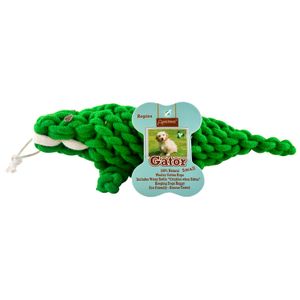 Aussie Naturals Ropies Green Gator Dog Toy