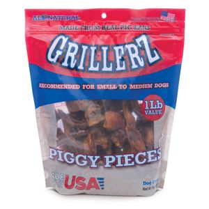 Grillerz Smoked Piggy Ear Pieces, 1 lb
