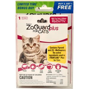 ZoGuard Plus Topical Spot-On for Cats, Bonus Pack