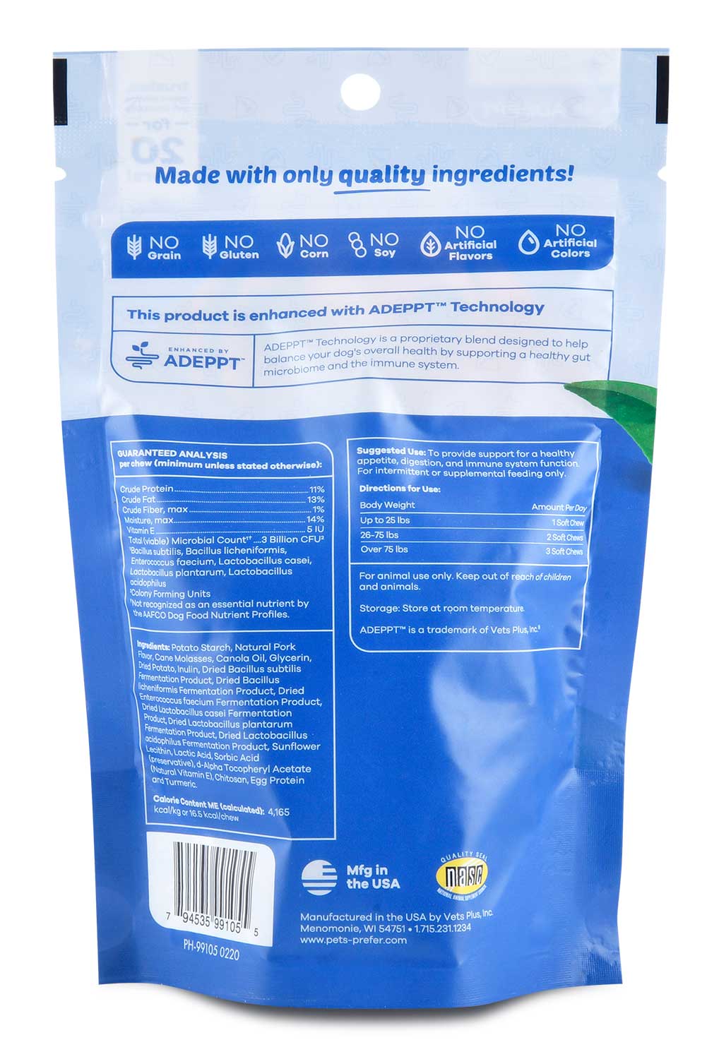 PetsPrefer Probiotic Soft Chews w/ ADEPPT - Jeffers