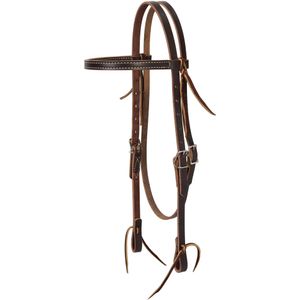 Turquoise Cross Skirting Leather Browband Headstall