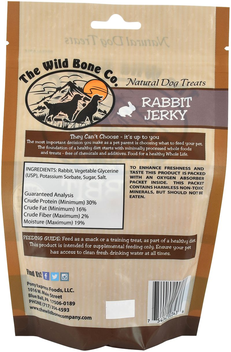 Rabbit Jerky Dog Treats Jeffers