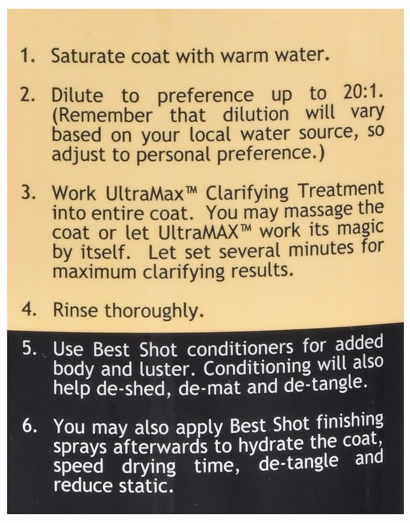 Best Shot UltraMAX Pro Clarifying Shampoo Jeffers