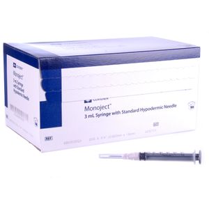 Monoject Luer Lock Syringe/Needle Combo, Boxes