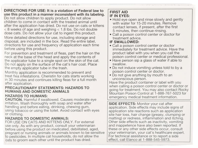 Cheristin hotsell flea treatment