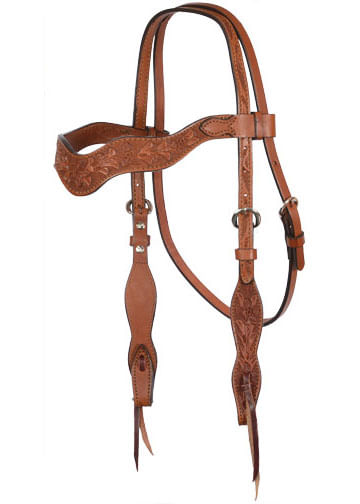 Tooled-Wave-Tack-Headstall