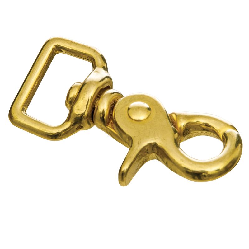1/2 Brass Swivel Eye Trigger Snap Hooks — Fastener Line