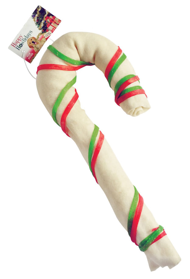 Candy cane rawhide dog on sale bones