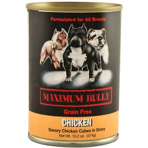 Maximum Bully Savory Chicken Cubes in Gravy, 13.2 oz