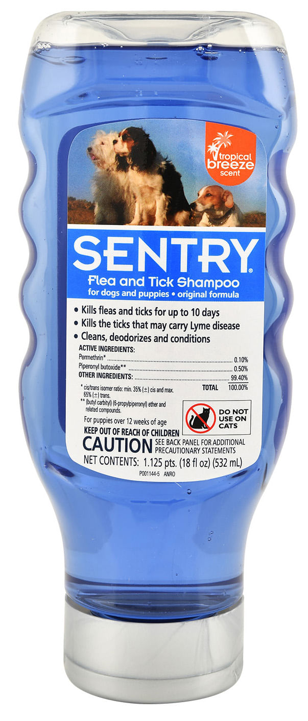Sentry Flea & Tick Dog Shampoo, Tropical Breeze Jeffers