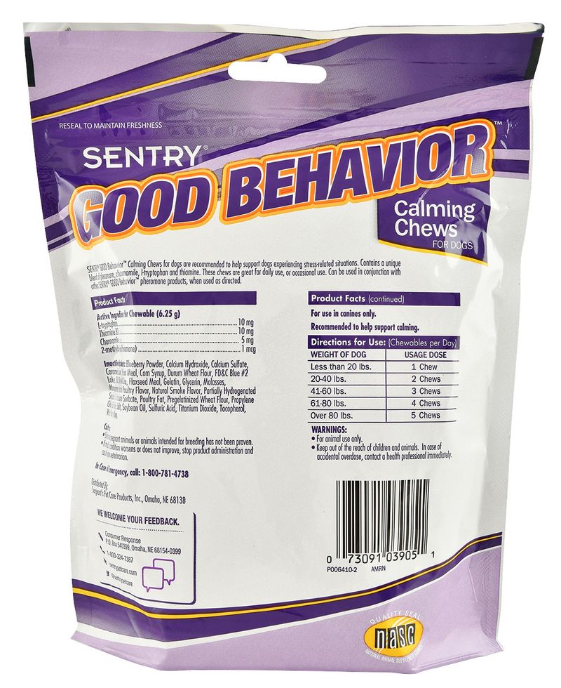 Sentry hotsell calming chews