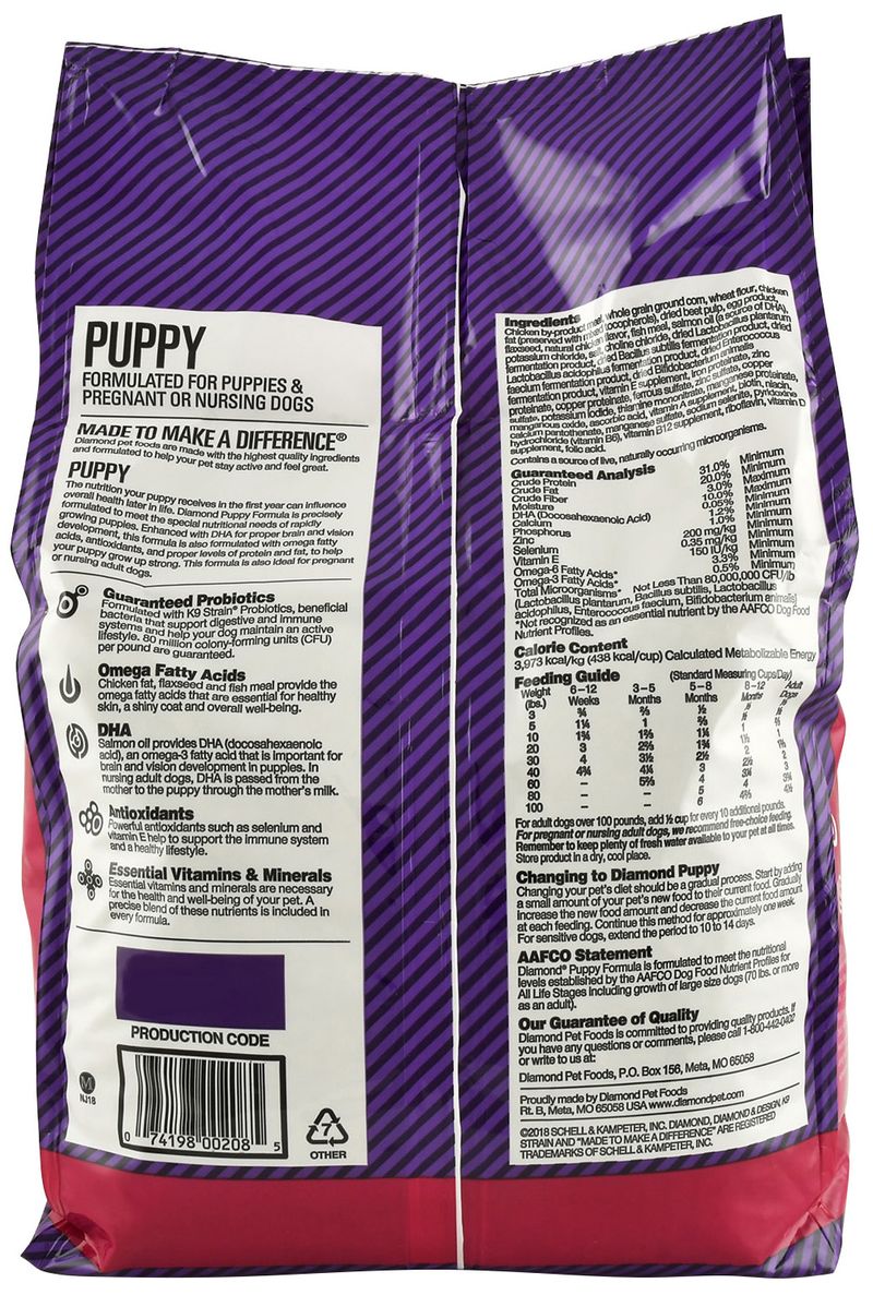 Diamond hotsell puppy food