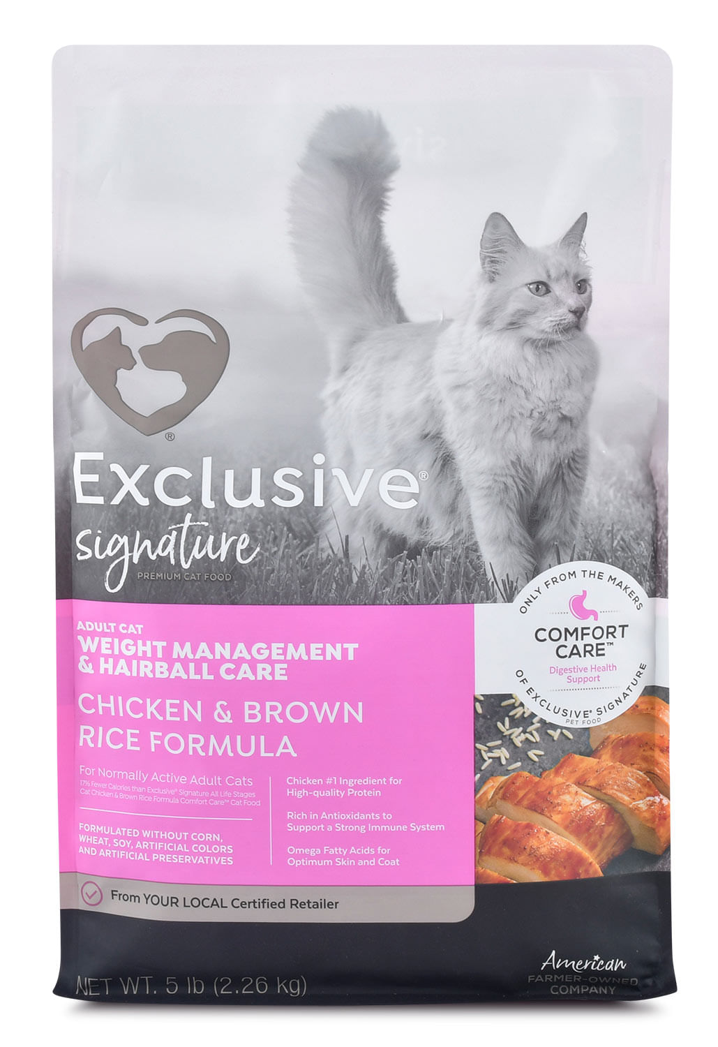 Purina Exclusive Weight Management + Hairball Formula Cat Food Jeffers