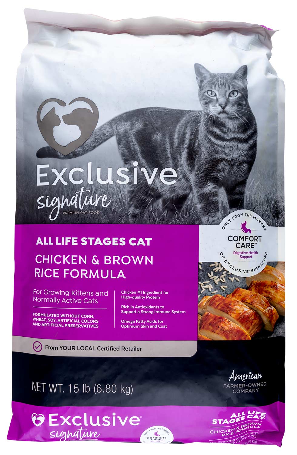 Purina Exclusive Cat Food Chicken Brown Rice Jeffers