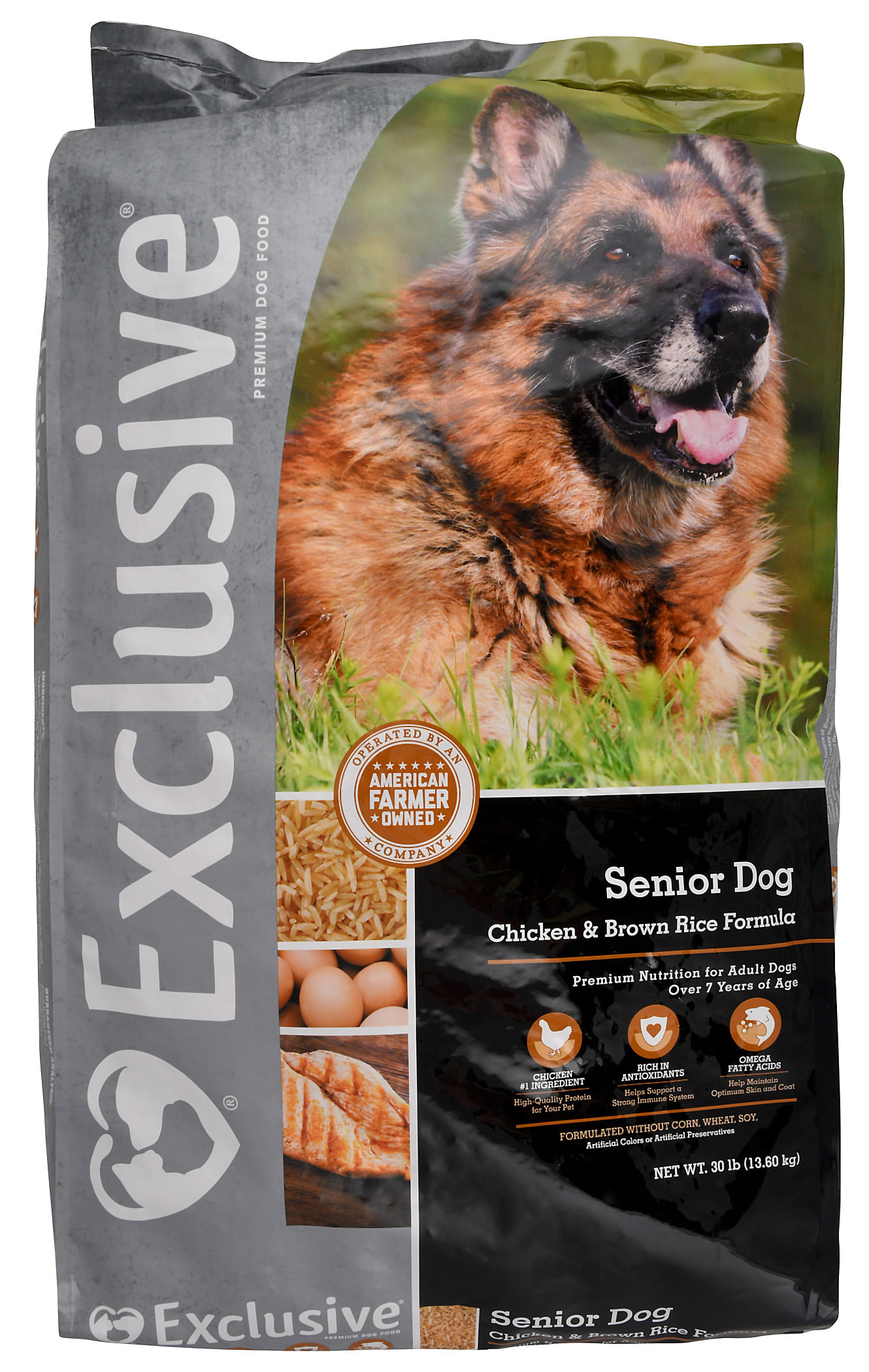 Exclusive® Large Breed Adult Dog Chicken & Brown Rice Formula Dog Food