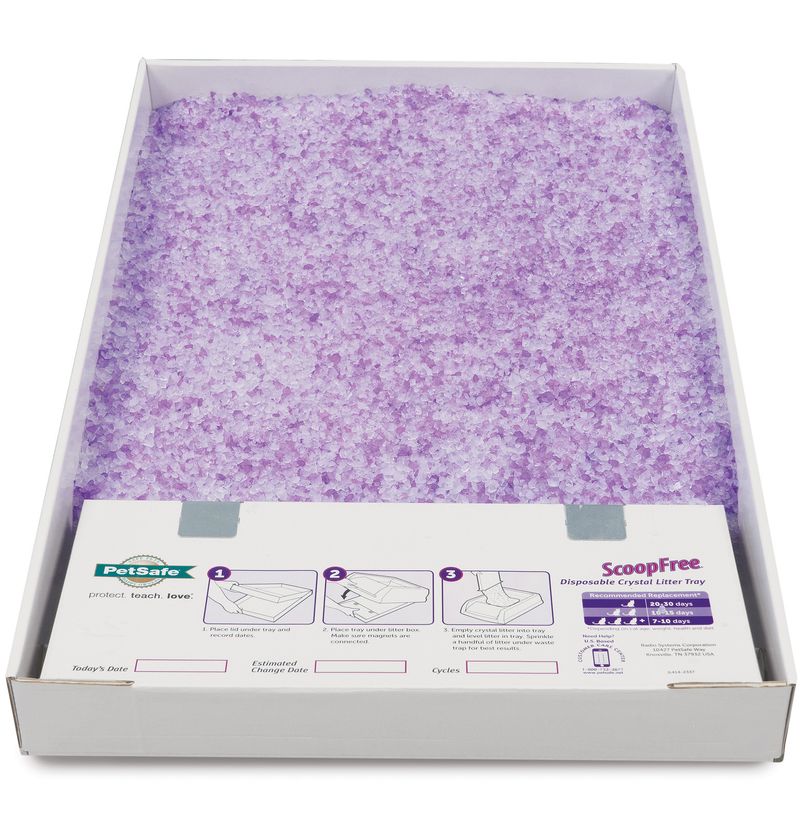 ScoopFree® Complete Disposable Crystal Litter Tray, Lavender, 1-Pack